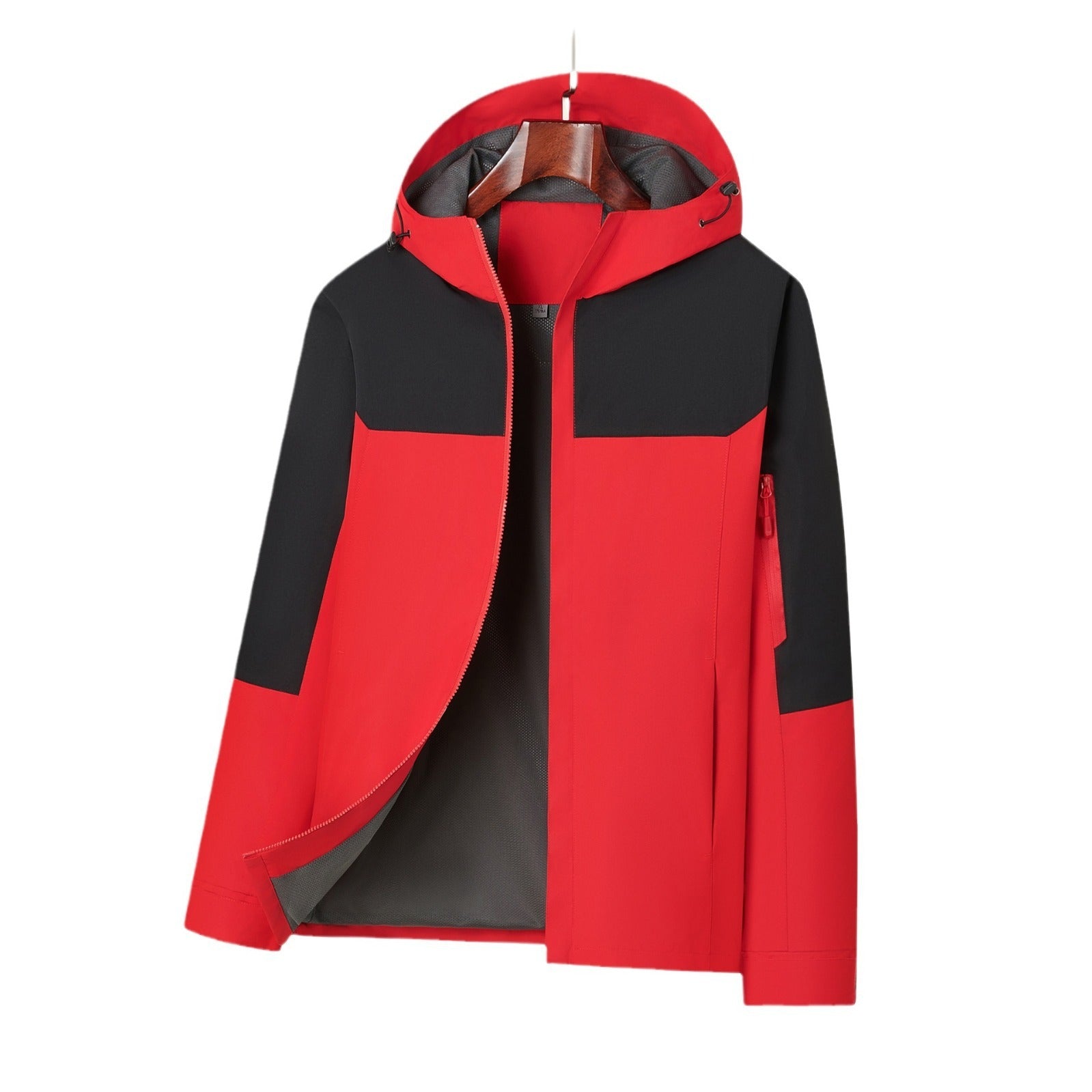 Outdoor Single-layer Mesh Jacket, Windproof, Breathable, Loose And Fashionable Hooded Jacket